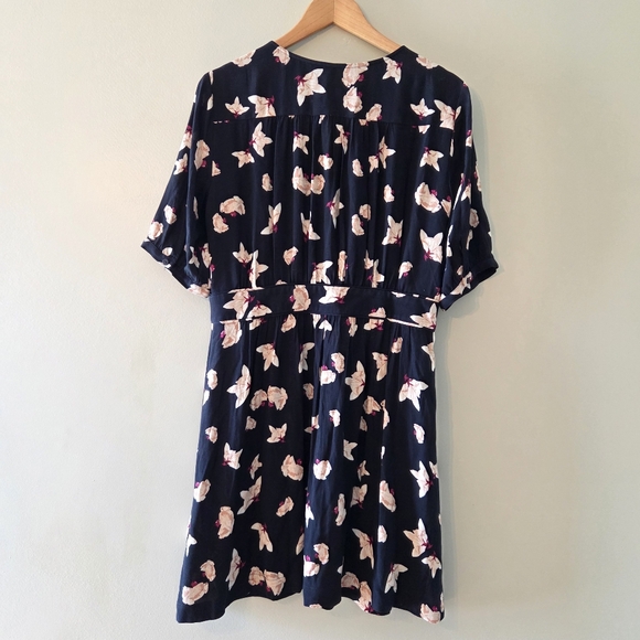 Ba&sh Kosma Short Flowing Floral Casual Boho Feminine Mini Dress Size Large - Picture 12 of 16